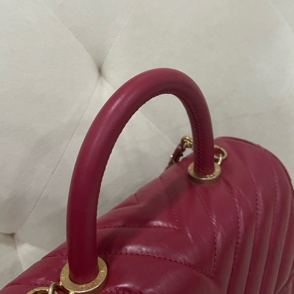 ❤️❤️Chanel chevron Coco Mini top handle Bag - Picture 3 of 10